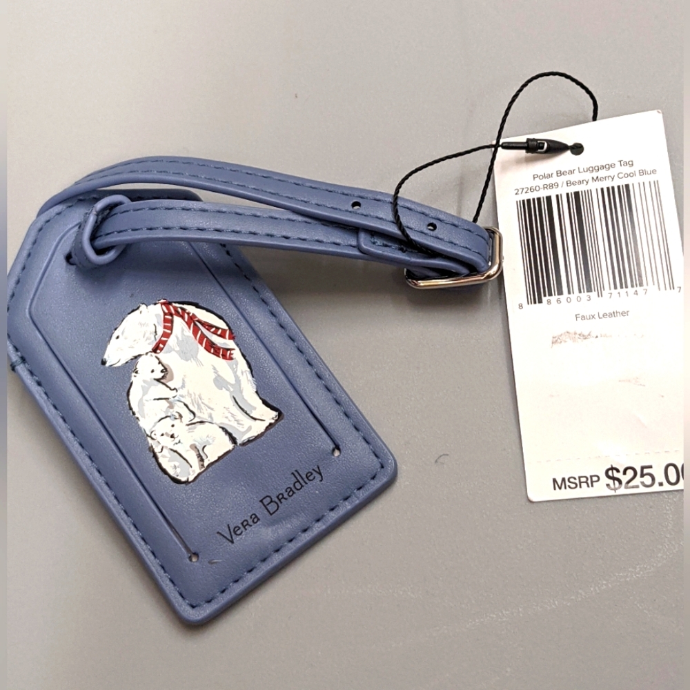 Vera Bradley Polar Bear Luggage Tag